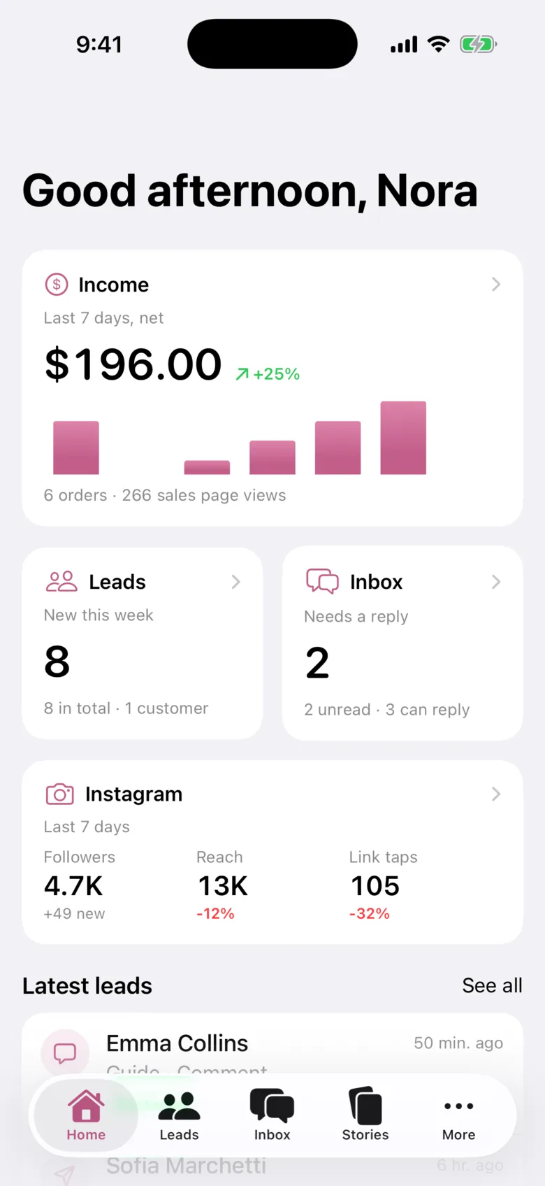 Concierge on iPhone