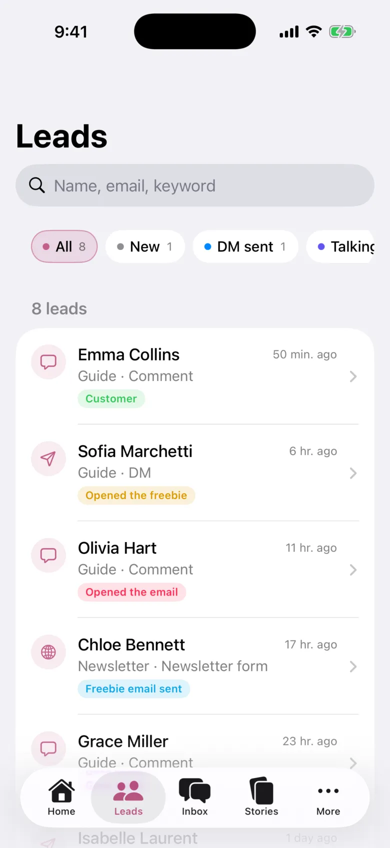 Concierge: Every lead in one place