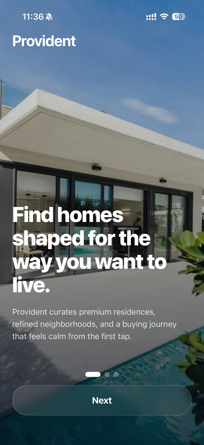 Provident Real Estate on iPhone